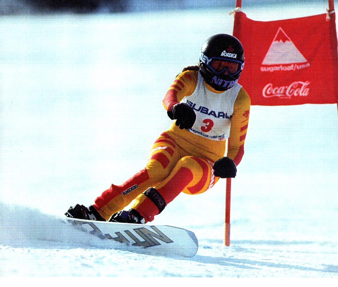 College of Arts and Science dean Dr. Brooke Milne (PhD) was an elite athlete in alpine ski racing and snowboard racing. (Photo: Submitted)