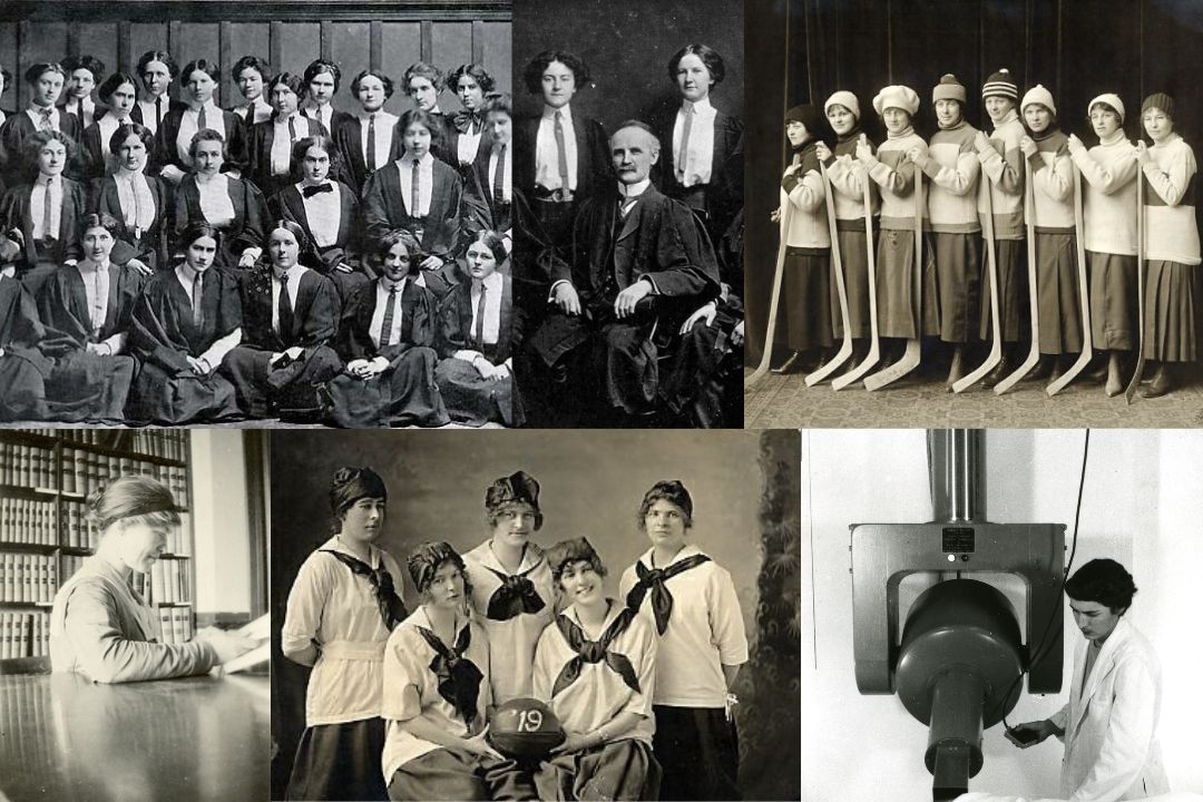 The contributions of women to the University of Saskatchewan are vast and deeply connected to the campus community. (Photos: University Archives and Special Collections)
