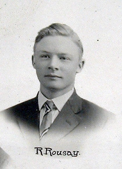 University of Saskatchewan student Robert Rousay’s 1915 class photo from The Sheaf, a few months before he enlisted in the Canadian Infantry. (Photo: Courtesy of The Canadian Virtual War Memorial)