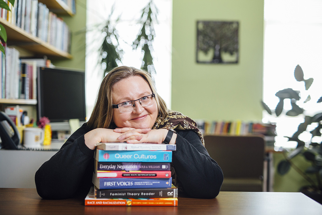 Dr. Marie Lovrod (PhD) is a professor in the College of Arts and Science and the women's and gender studies program chair. (Photo: David Stobbe)