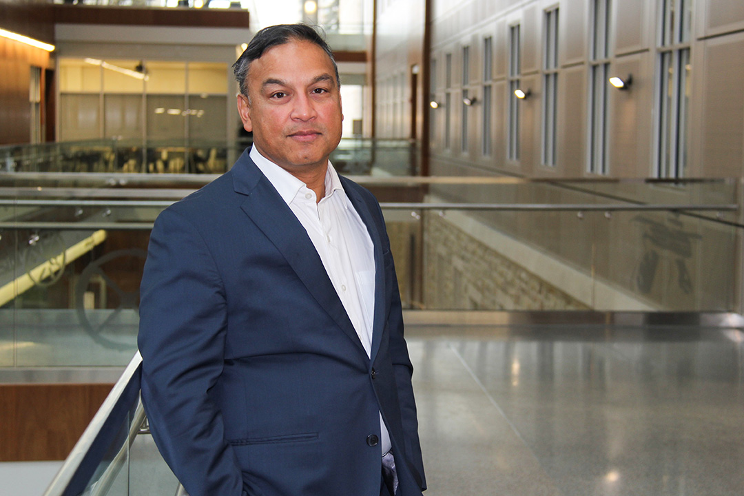 Dr. Nazeem Muhajarine (PhD) is a professor in the Department of Community Health and Epidemiology in the College of Medicine at the University of Saskatchewan. (Photo: Kristen McEwen)