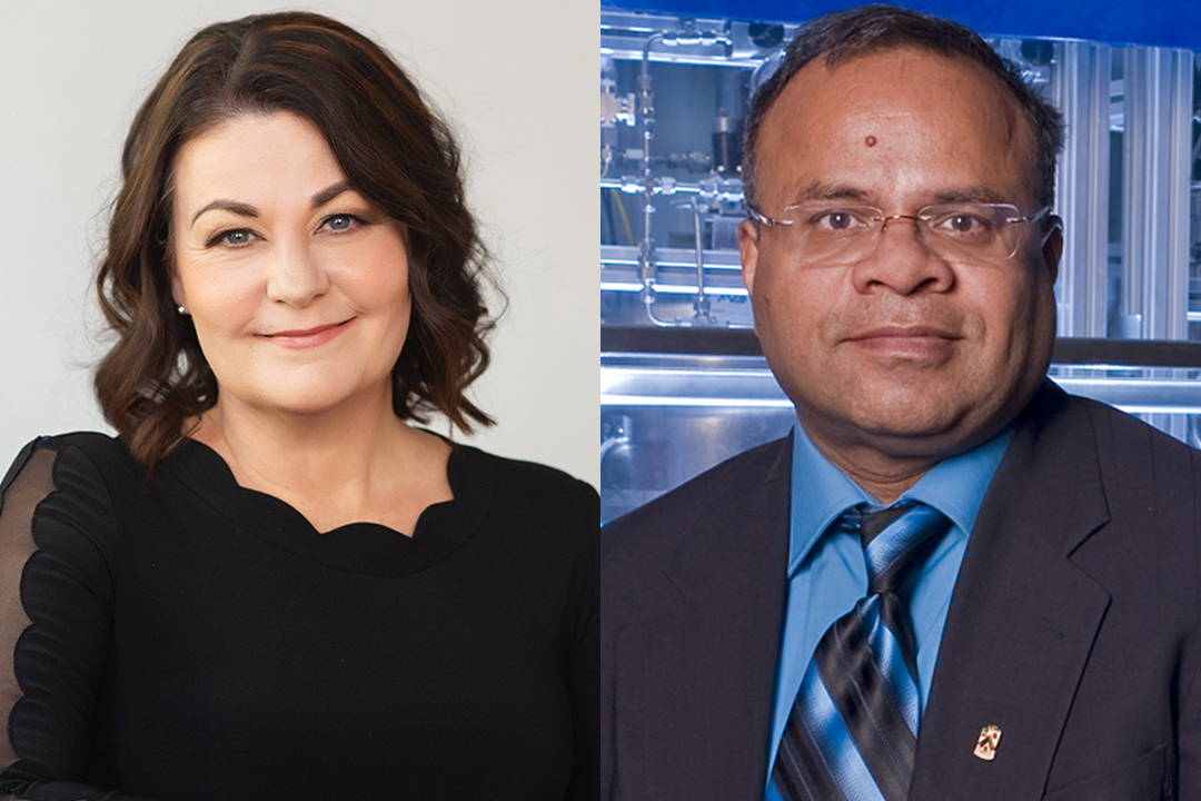 Irena Creed and Ajay Dalai have been recognized by the Royal Society of Canada. (Photo: University of Saskatchewan)