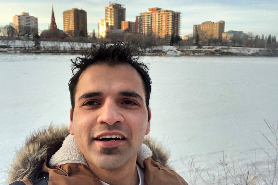 Shashank Kumar came from India to Canada to complete a master’s degree in USask’s School of Environment and Sustainability. (Photo: Submitted)