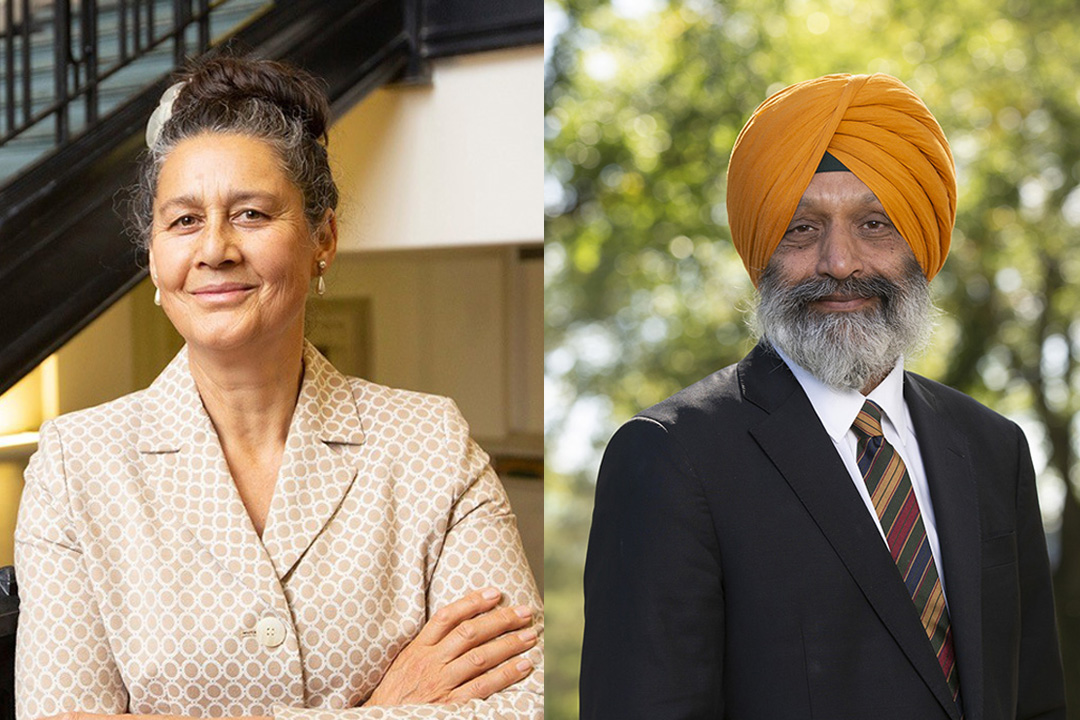 From left: Dr. Airini and Dr. Baljit Singh. (Photography: David Stobbe)
