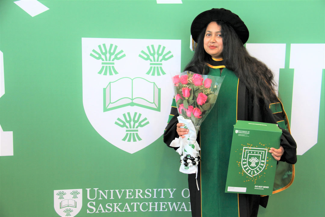 Dr. Jebunnessa Chapola (PhD) received her PhD in women’s, gender and sexualities studies from USask this week. 