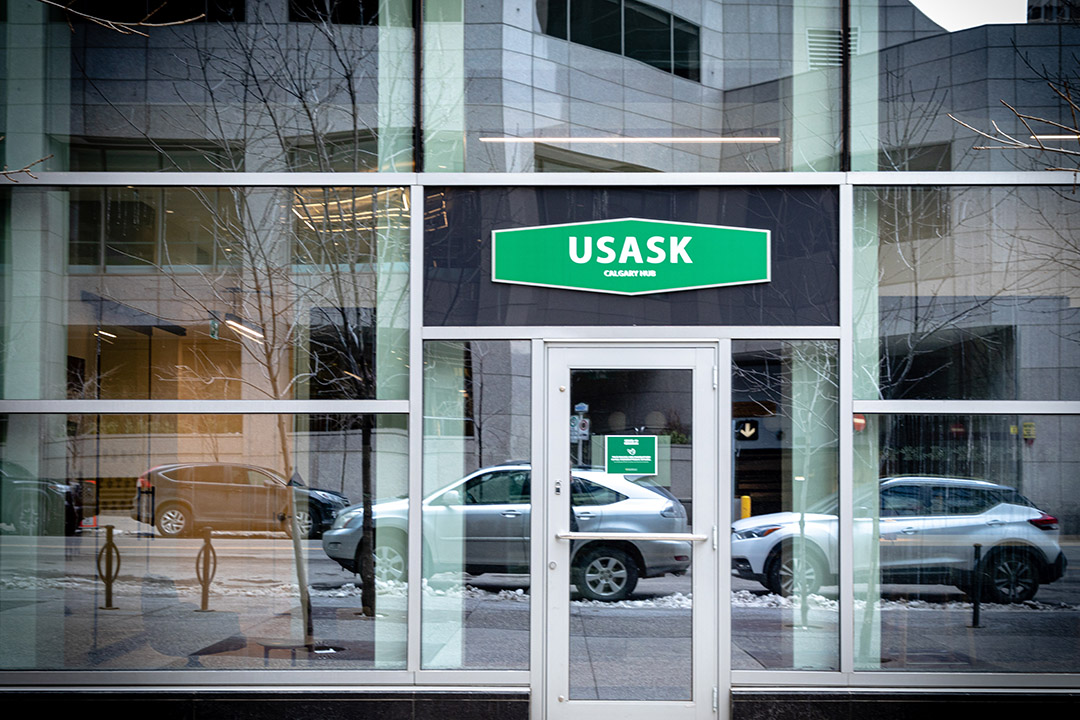  The USask Calgary Hub located in the heart of downtown on 3rd Ave. S.W. (Photo: Bud Moore Photography) 