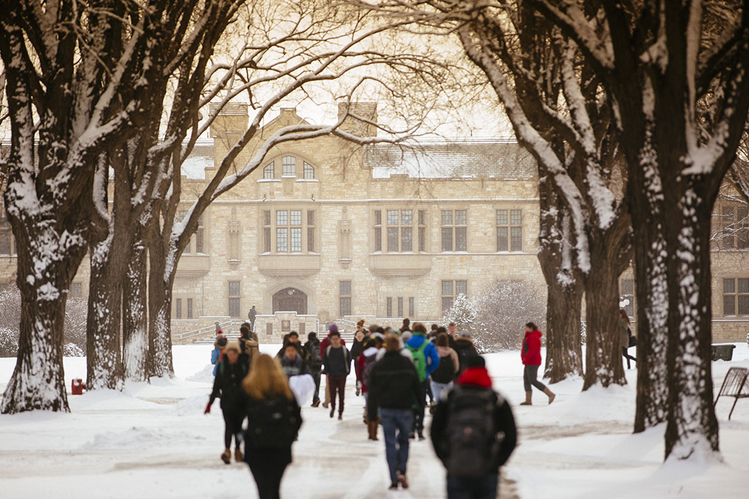 The University of Saskatchewan campus in the winter