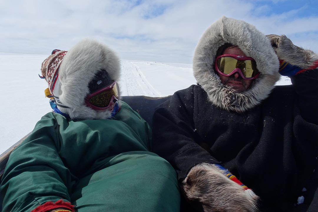 Drs. Tatiana Nomokonova (PhD) and Robert Losey (PhD) conducting field research in Arctic Siberia in 2018. 