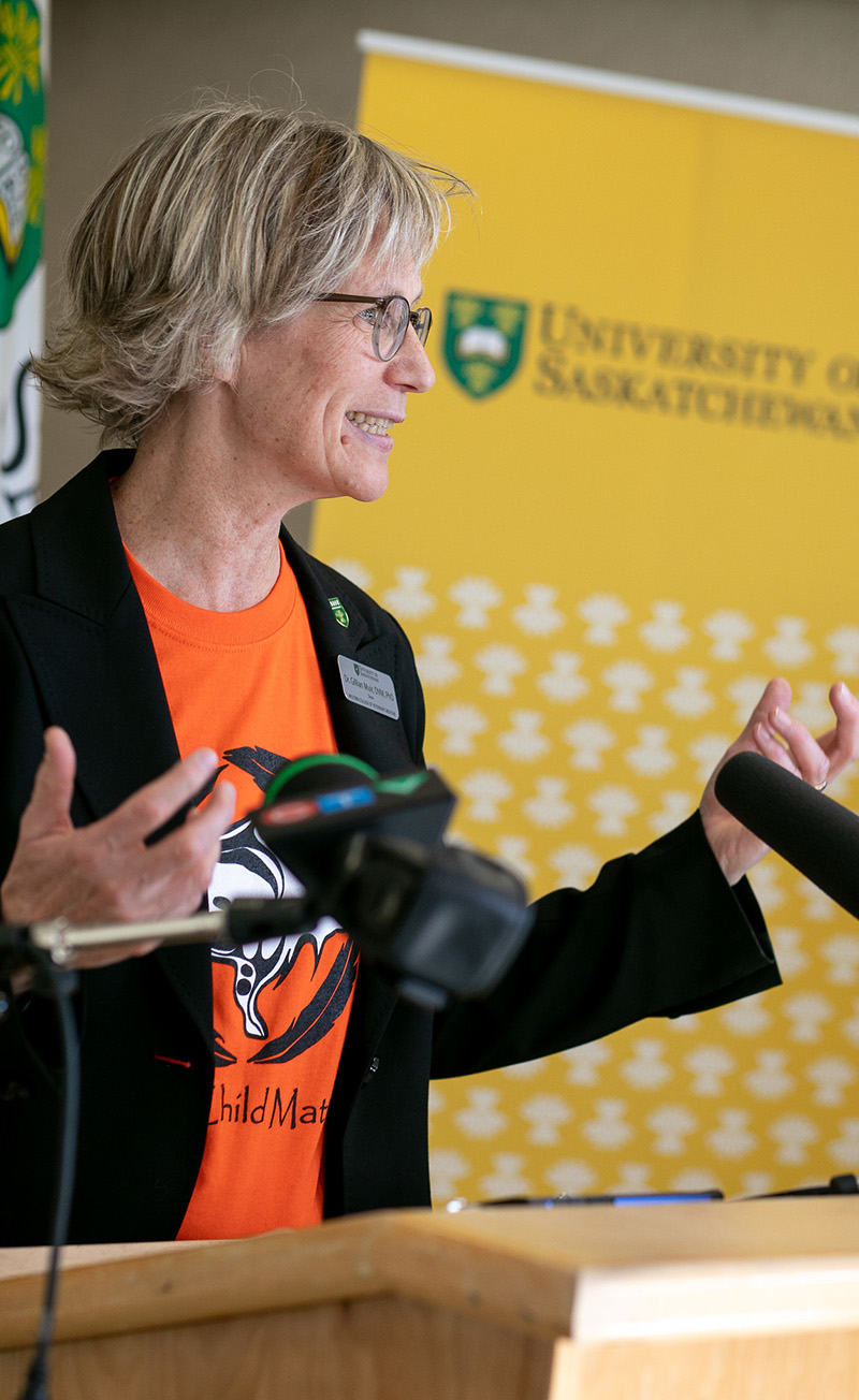 Dr. Gillian Muir (DVM, PhD), dean of the Western College of Veterinary Medicine at USask. (Photo: Christina Weese.)