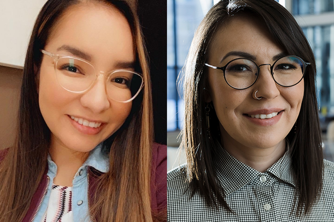 From left: A headshot of Leanne Harris and Micheala Merasty.