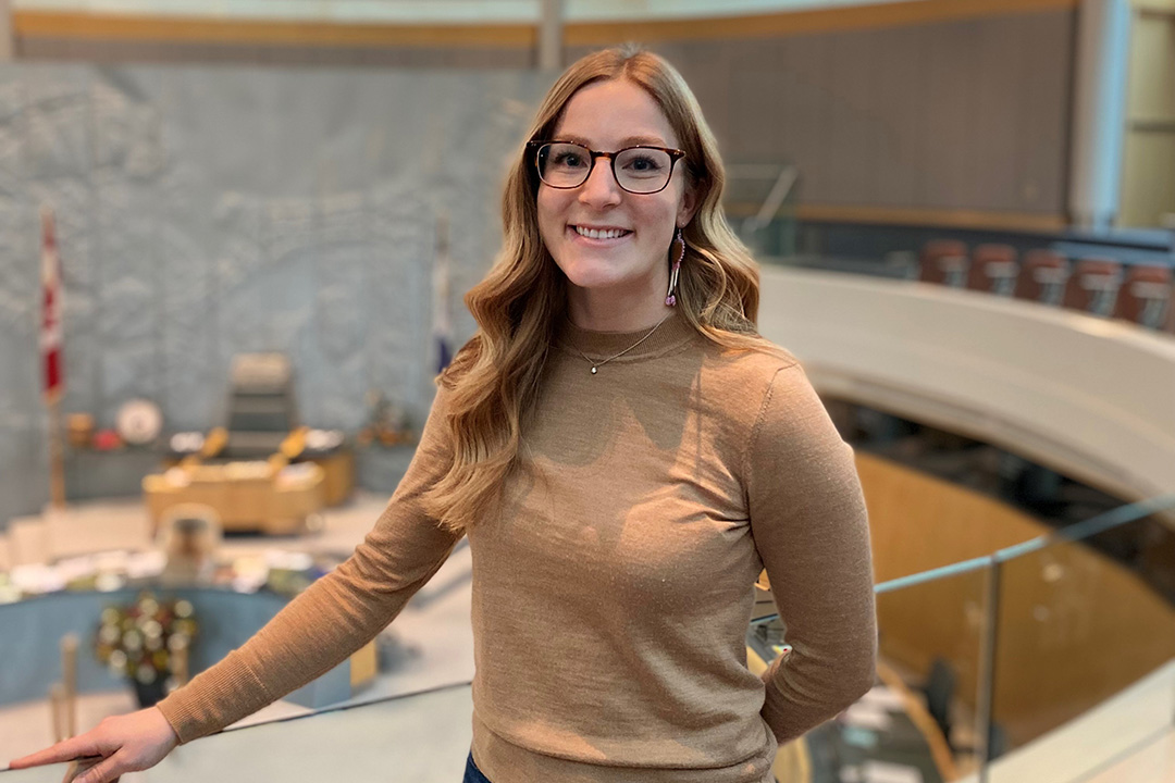 Hannah Hoefer, JSGS GENI graduate; and intern ministerial special advisor and incoming assistant negotiator, Government of the Northwest Territories
