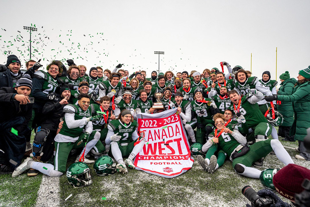 For the 21st time in program history, the USask Huskies are Hardy Cup champions. (Photo: Electric Umbrella/Liam Richards)
