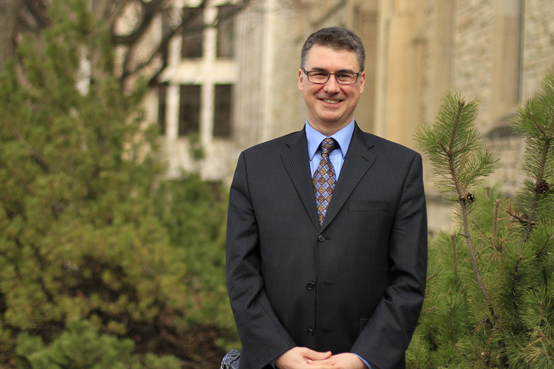 University Registrar Russ Isinger has been involved in convocation at USask for the past two decades. (Photo: David Stobbe)