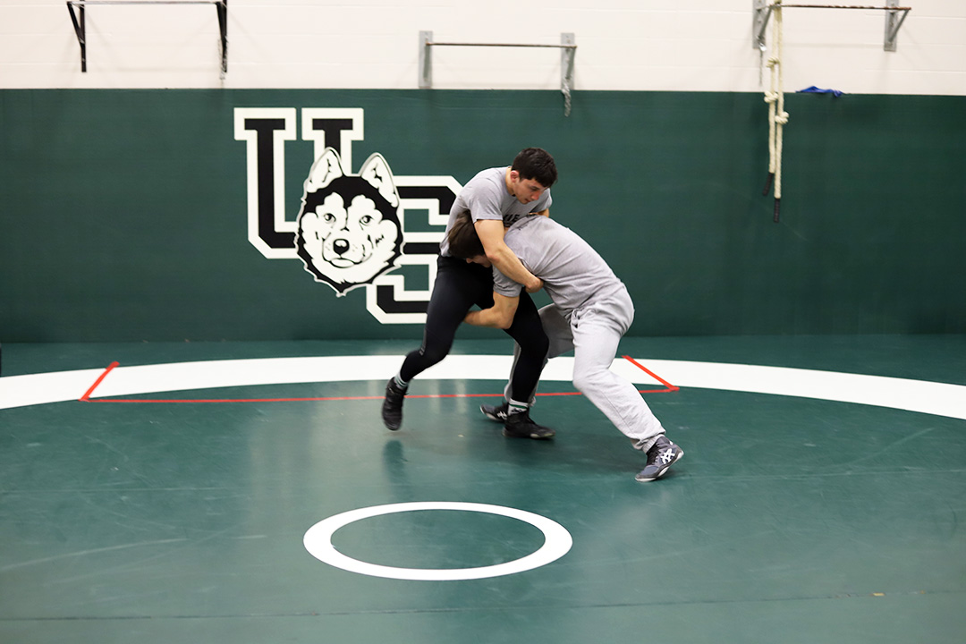 Huskie Athletics wrestler and USask student Bohdan Titorenko.