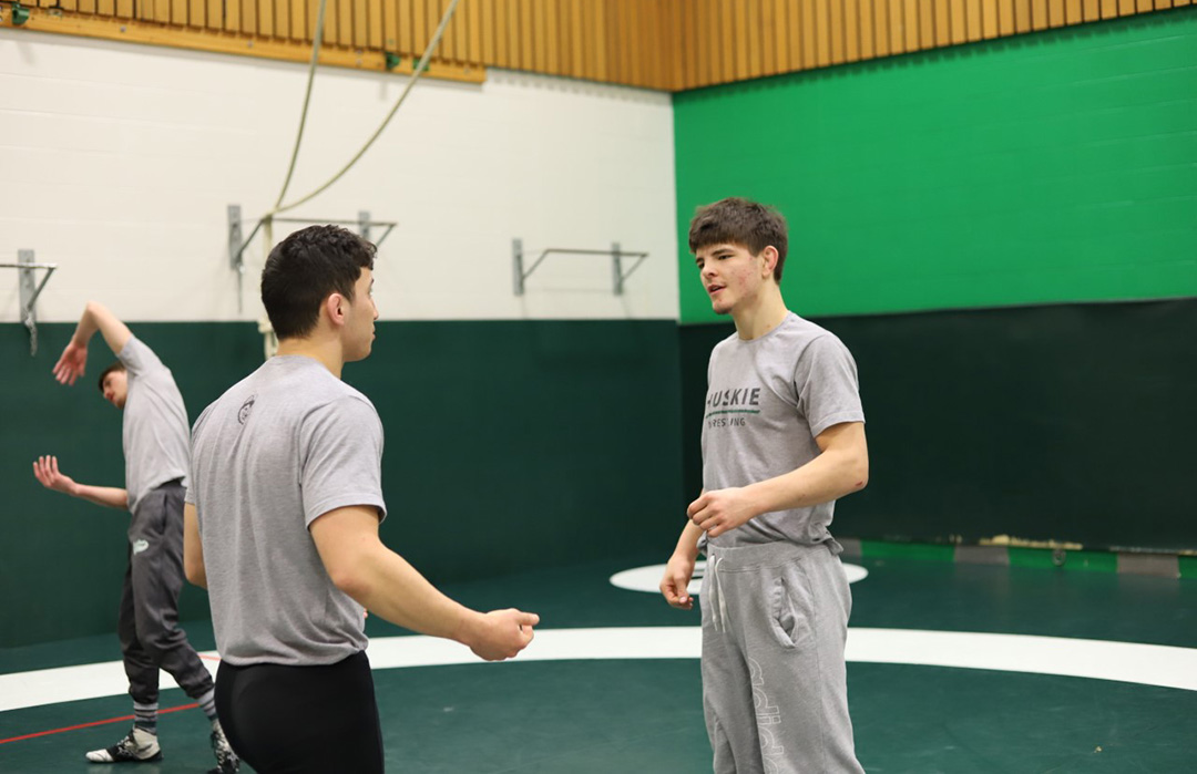 Huskie Athletics wrestler and USask student Bohdan Titorenko.