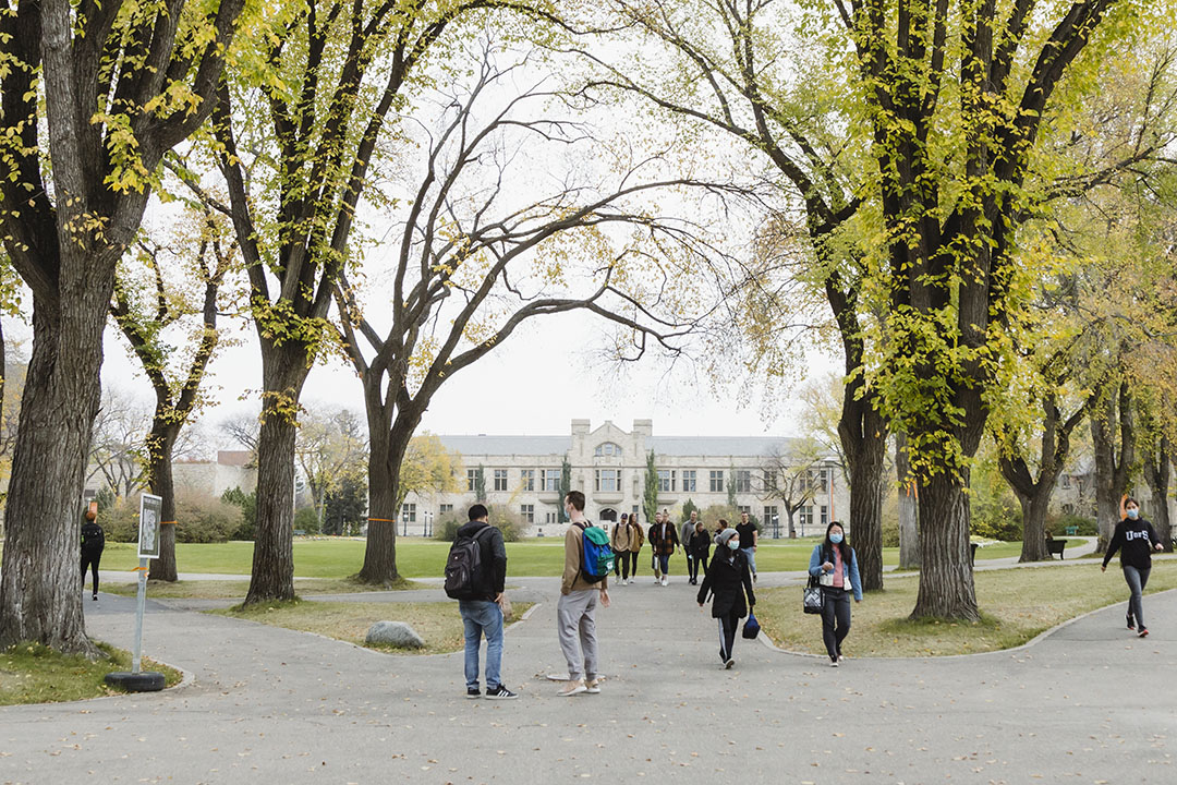 USask campus in the spring.