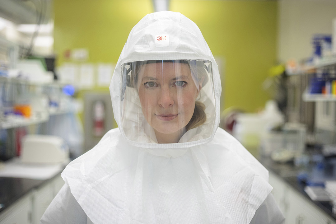 Dr. Alyson Kelvin (PhD) will lead a project to understand virus transmission at the human-animal interface.  (Photo: David Stobbe)