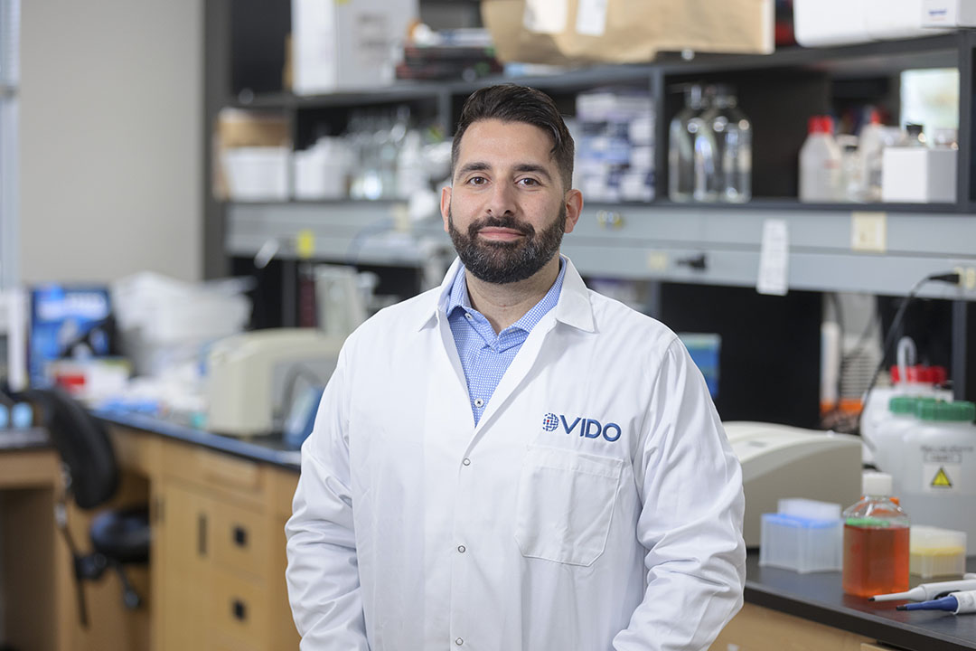 Dr. Antonio Facciuolo (PhD) will receive $264,960 from BCRC to advance the development of a vaccine against MAP. (Photo: Dave Stobbe)