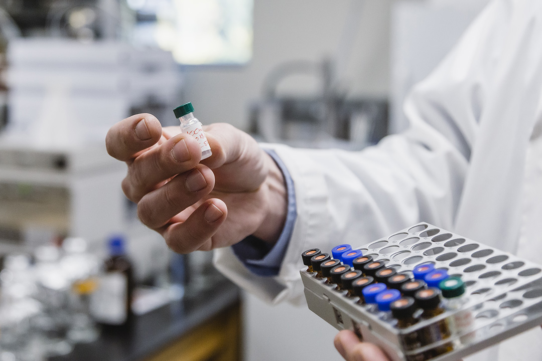 Natacha Hogan and Markus Brinkmann study the human impacts on water quality and fish health at USask’s Aquatic Toxicology Research Facility.