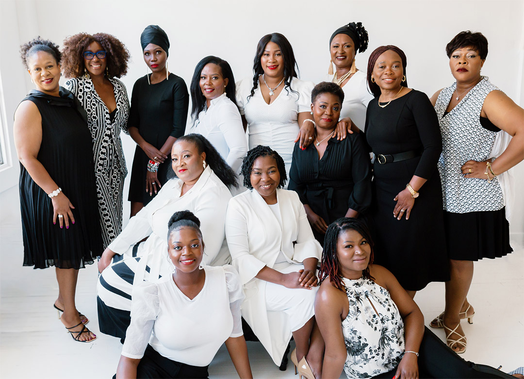 Thirteen contributors from Black Women Leaders Saskatchewan have collaborated on a new book that will be launched on Feb. 24. (Photo: Karyn Kimberley Photography)