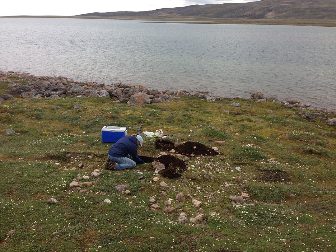 Dr. Brooke Milne (PhD) seen during field work in 2014 on southern Baffin Island in Nunavut. (Photo: Submitted)