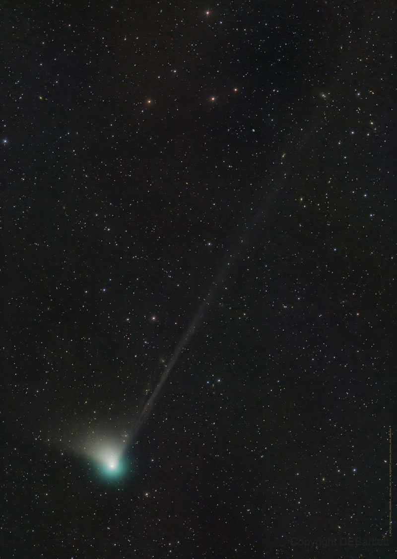 Comet C 2022 E3 (ZTF) was discovered by astronomers using the wide-field survey camera at the Zwicky Transient Facility this year in early March. (Photo: Dan Bartlett/NASA)