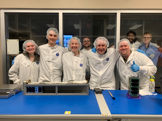 The student-led RADSAT-SK Team has developed a cube satellite that will launch into orbit on June 3 – believed to be the first made-in-Saskatchewan satellite that will be sent into space – and involves a dedicated team of USask students. (Photo: Submitted)