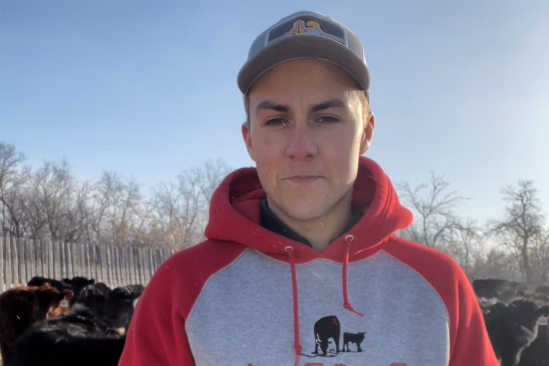 USask graduate student Judson Christopherson is working on a project that will assign an economic value to the carbon emissions caused by forage production in the beef industry. (Photo: Submitted)