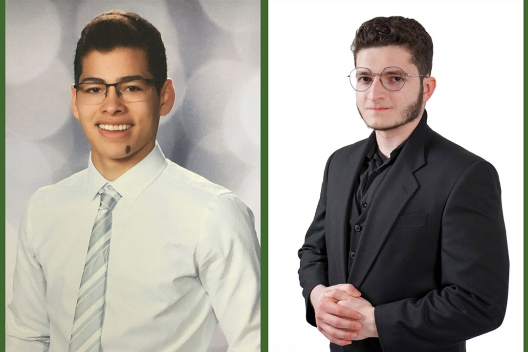 From left: Alexander Andres has been selected as the Most Outstanding Graduate award in USask’s College of Kinesiology. Abd Alras has earned the Dean’s Medal in USask’s College of Kinesiology this year.