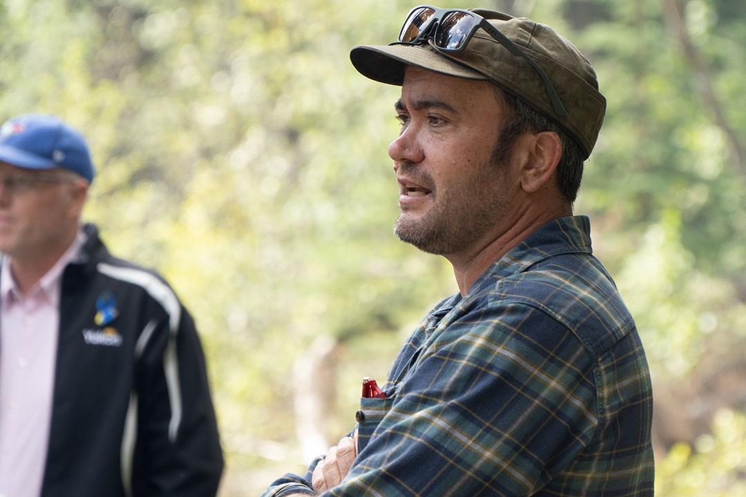 Dr. Sean Carey (PhD) at Wolf Creek August 2022. (Photo: Mark Ferguson)