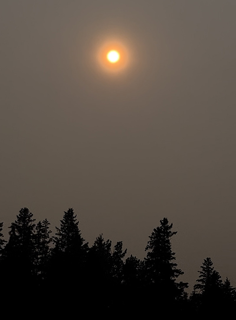 The smoky haze from wildfires in Alberta and B.C. is regularly drifting all the way to Saskatchewan again in 2023.