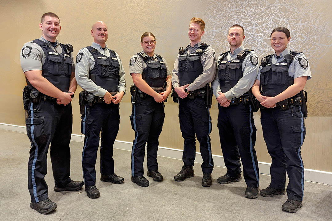 Six Protective Services officers received the Van De Vorst award presented annually by MADD Canada.