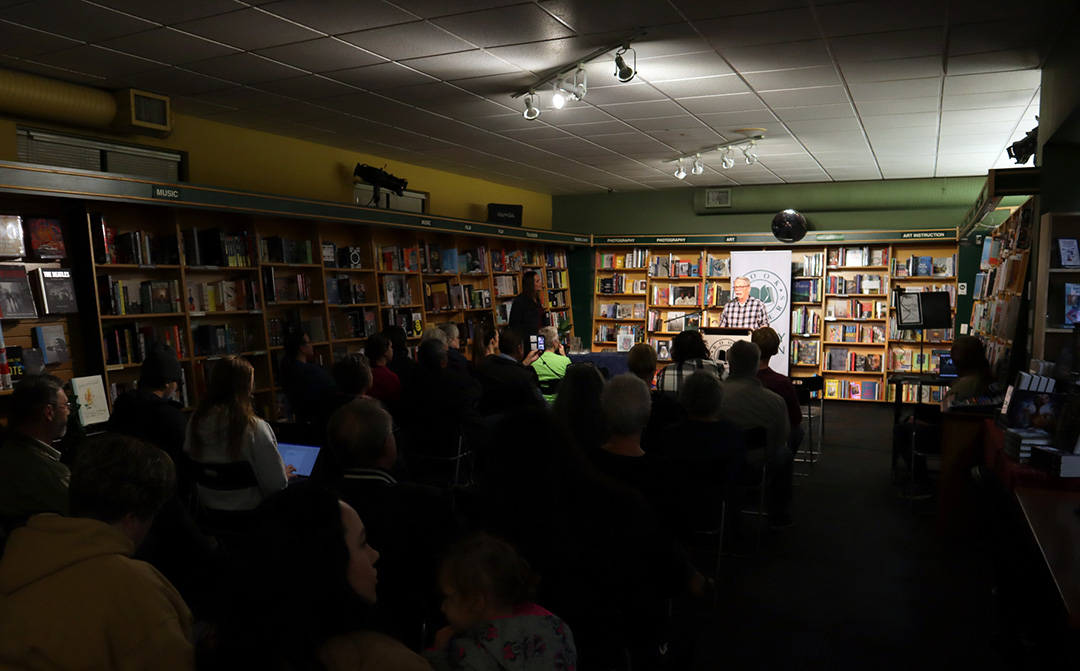 Held on October 11 at McNally Robinson in Saskatoon, the book launch celebrated the 104 writers and the history of the ITEP creative writing class taught by College of Education sessional lecturer William Robertson. (Photo: Connor Jay)