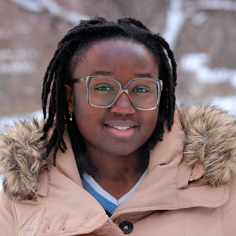 College of Arts and Science student Azee Amoo. (Photo: Kristen McEwen)