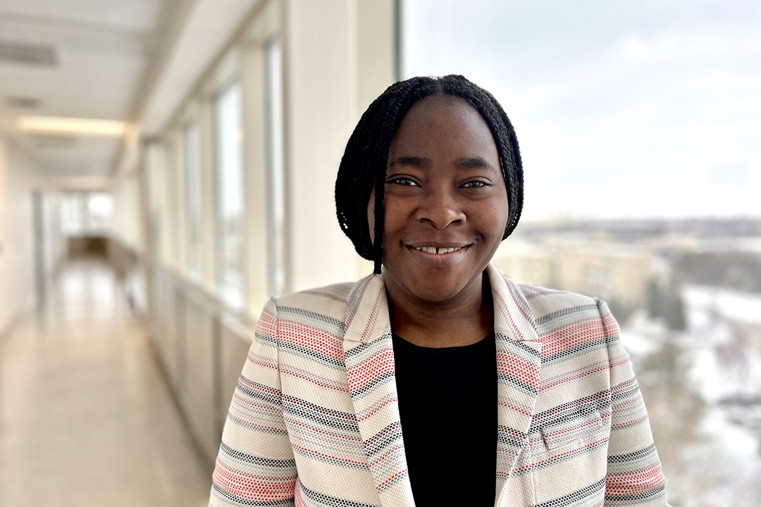 Dr. Deborah Adewole (PhD), assistant professor in the Department of Animal and Poultry Science in the College of Agriculture and Bioresources.