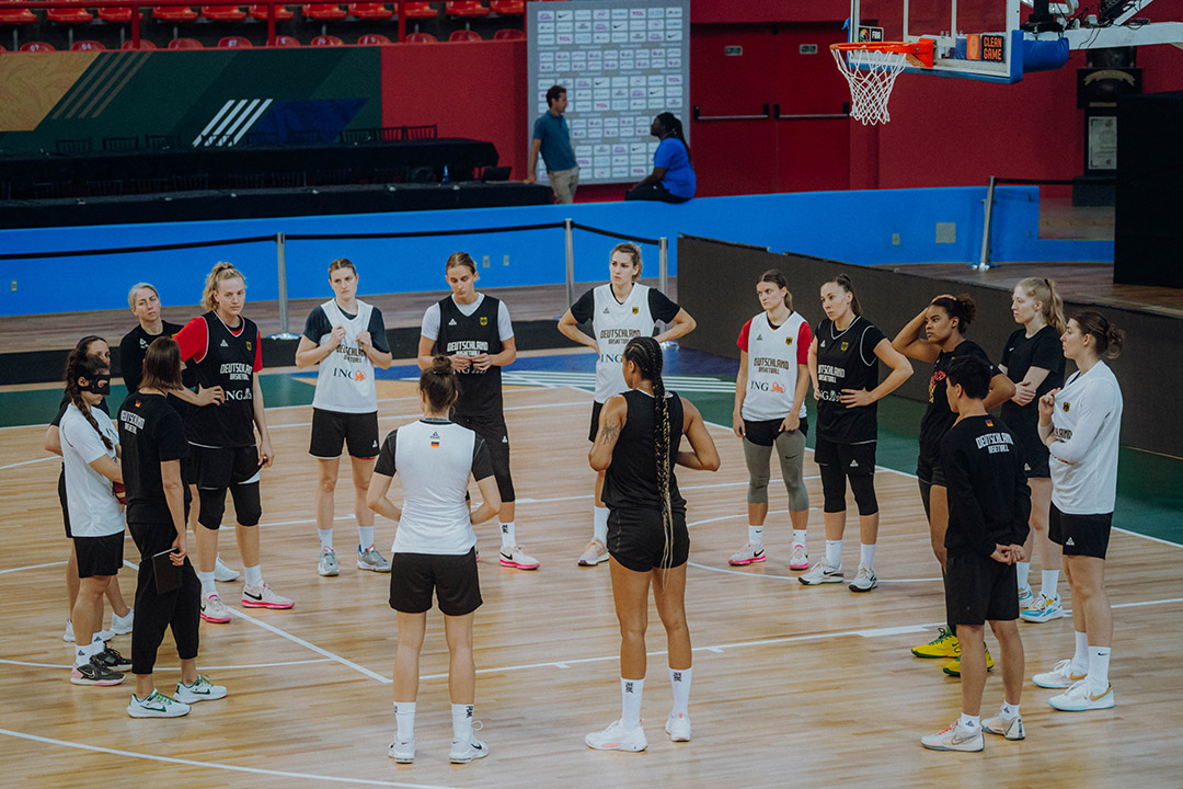 USask Huskies women’s basketball coach Lisa Thomaidis has guided Germany’s women’s basketball team to a spot in the Paris Olympics. (Photo: DBB-German Basketball Federation)