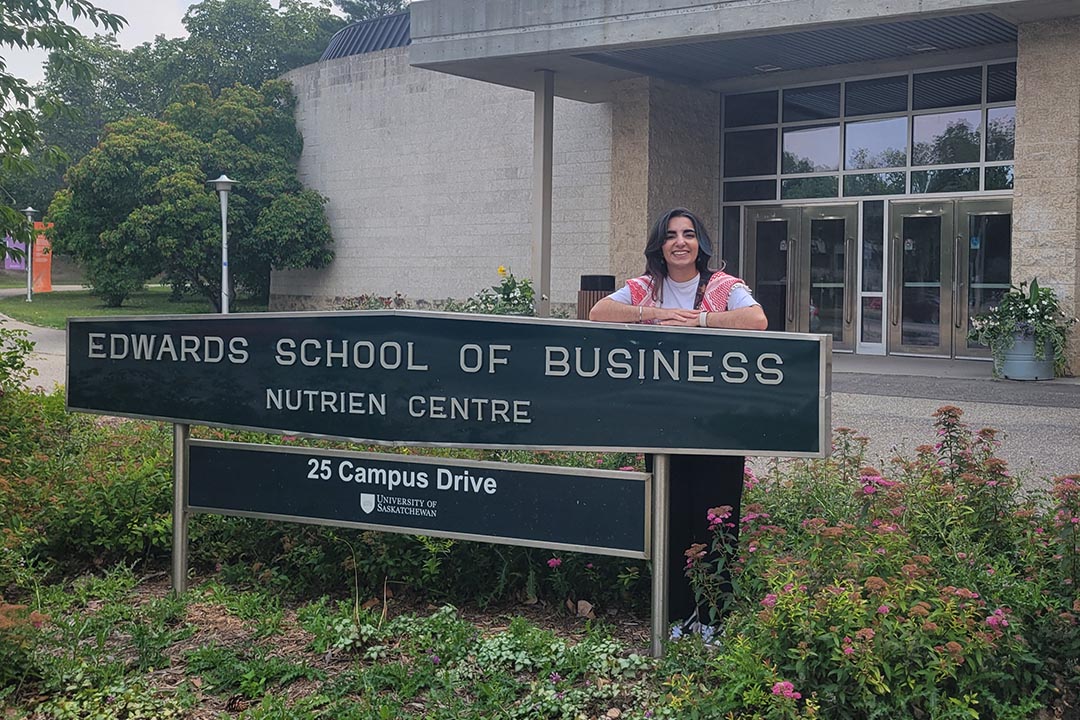 Harleen Arora will graduate with a Bachelor of Commerce degree from USask’s Edwards School of Business on Nov. 13. (Photo: Natasha Katchuk)