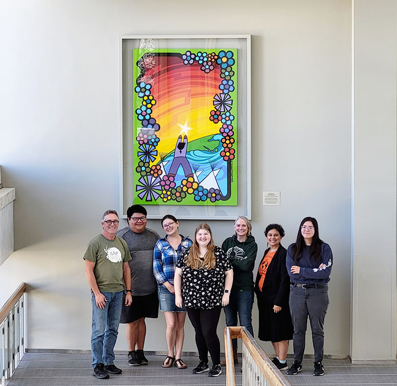 Members of the Indigenous Student Achievement Pathways team will present their interactive installation, Troposphere, at the 2024 Nuit Blanche Eve event at USask on Friday, Sept. 27. (Photos: Sandy Bonny)