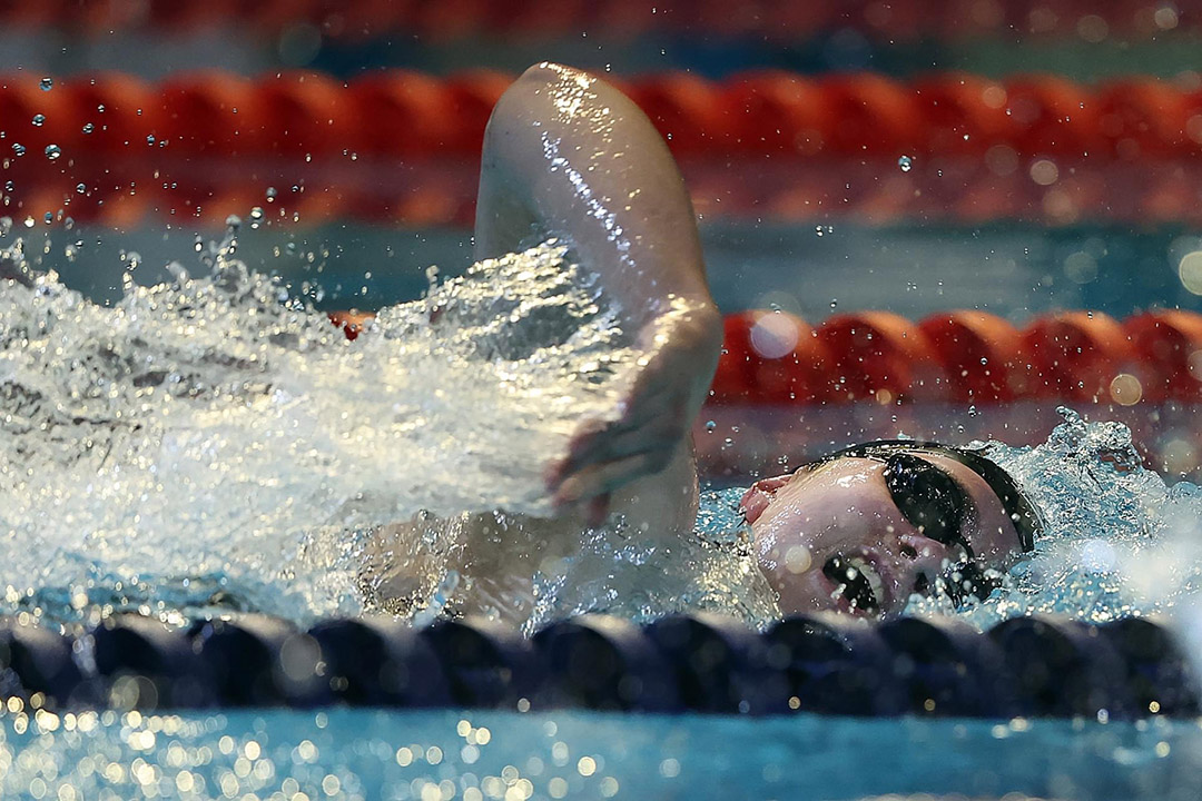 USask College of Education graduate Shelby Newkirk won gold in the 2022 and 2023 World Para Swimming Championships. (Photo: Swimming Canada)