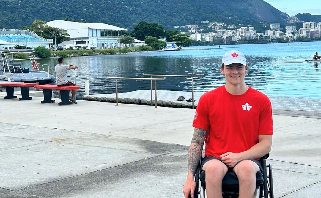 USask education student Jacob Wassermann will compete for Canada in the sport of Para rowing at the Paris Paralympics. (Photo: Rowing Canada)