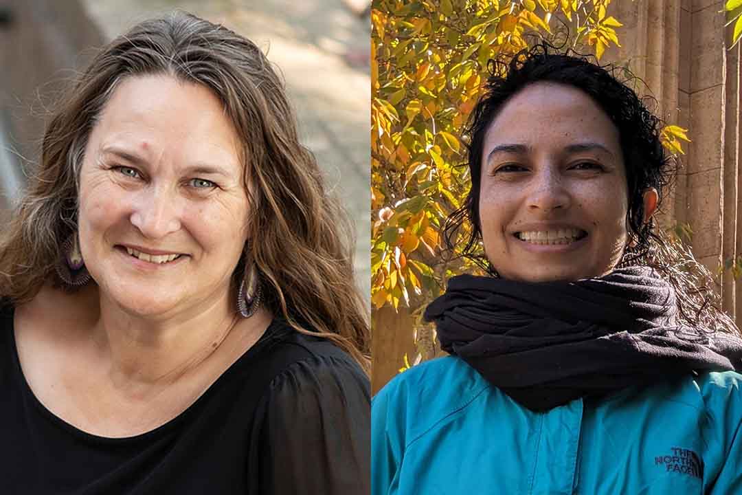 From left, GIWS executive director Dr. Corinne Schuster-Wallace (PhD) created Women Plus Water to increase visibility of women in water research. PhD student Ines Sanchez-Rodriguez joined the initiative after arriving at USask. (Photos submitted)