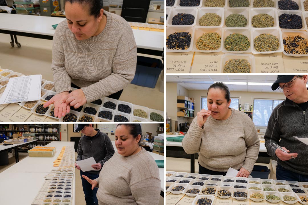 USask researchers Dr. Tara Kahan (PhD) and Dr. Ana Vargas (PhD), at right, are inspiring the next generation of scientists (Photos: Matt Olson/USask).