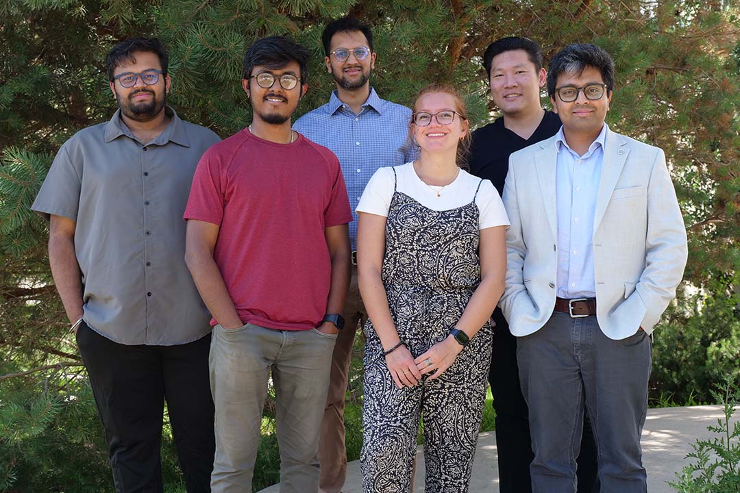 In three new research papers, USask's Dr. Arinjay Banerjee (far right) and his trainees showcase the importance of foundational research into the immune systems of bats and humans. This important work is conducted at Banerjee's lab at VIDO. (Photo: Erin Matthews)