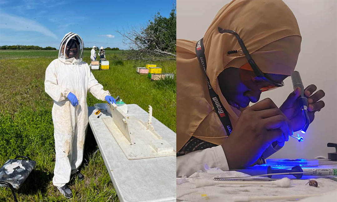 Nigerian international student Basirat Liadi Azees will graduate with a Master of Sciences degree in biology at USask Fall Convocation on Nov. 12. (Photo: Kristen McEwen)