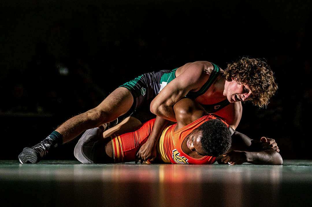 Huskie wrestling student-athlete Drake Buechler is graduating with a Bachelor of Science this week after earning three U Sports Academic All-Canadian Awards and conference and national championship medals. (Photo: Laim Richards/Electric Umbrella)