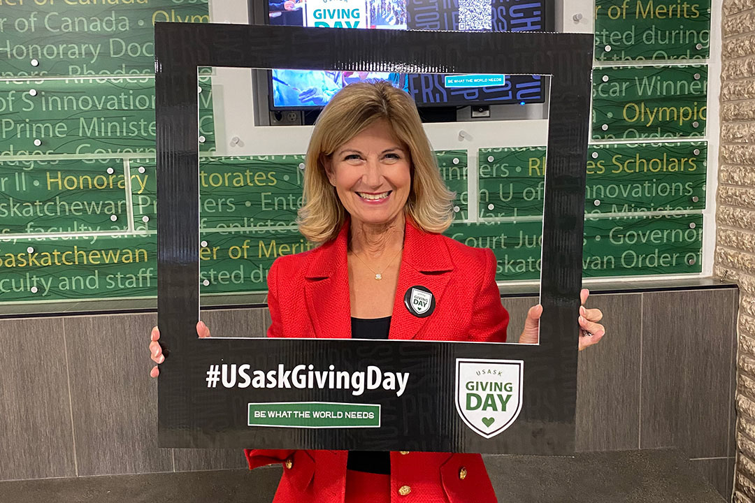 The University of Saskatchewan (USask) announced it had surpassed its $500 million fundraising goal at the Be What The World Needs campaign wind-up celebration on June 18 at Merlis Belsher Place. (Photo: David Stobbe)