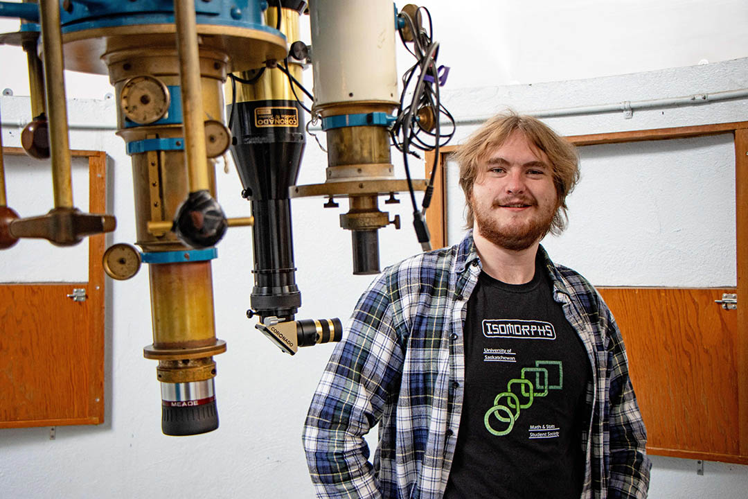 College of Arts and Science graduand Cole Dutchyn will be presented with the University Medal in the Sciences at USask Fall Convocation on Nov. 12. (Photo: Kristen McEwen)