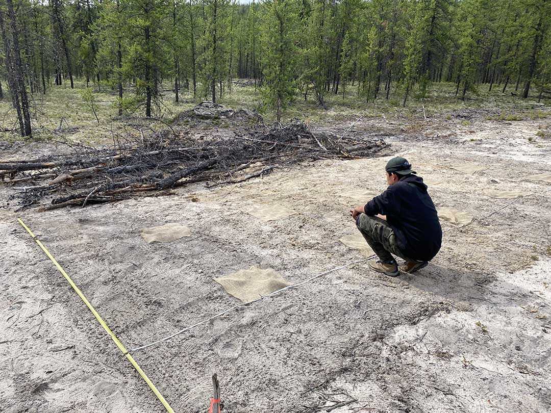 Mackenzie Burnett at Wheeler River project site in northern Saskatchewan (photo: submitted)