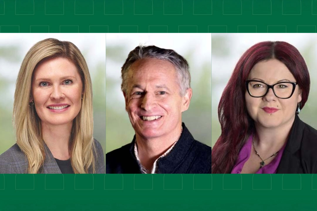 From left: Brooke Klassen, Dr. Norman Sheehan (PhD), Dr. Joelena Leader (PhD). (Photos: Submitted)