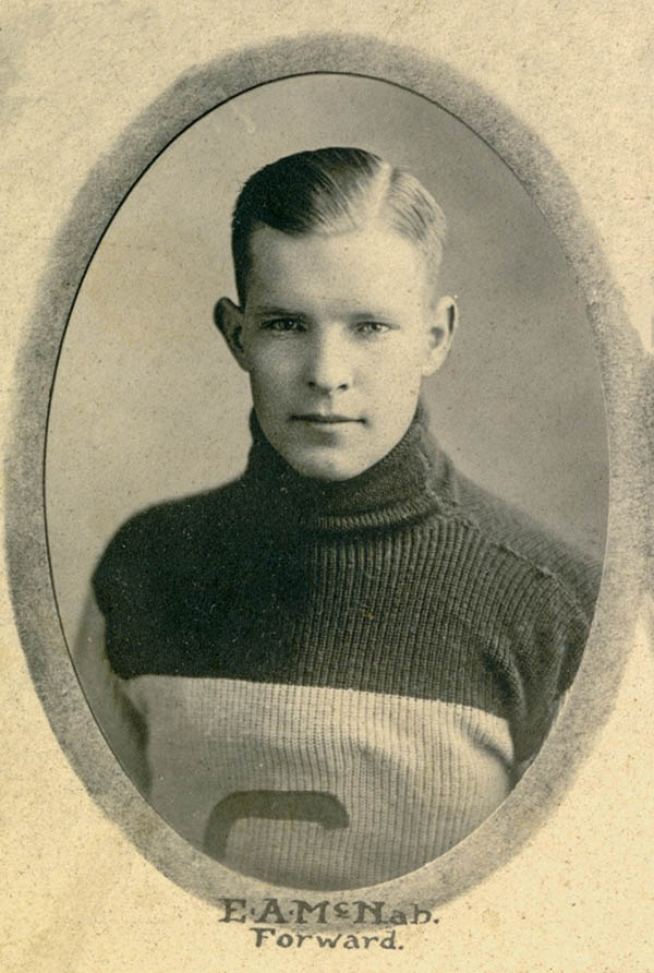 Squadron Leader Ernie McNab (fifth from right) and his fellow pilots from No.1 Squadron RCAF with one of their Hawker Hurricanes in Scotland on Oct 30, 1940. (Photo: Imperial War Museum)